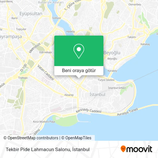 Tekbir Pide Lahmacun Salonu harita