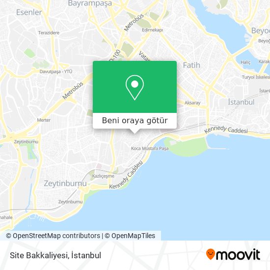 Site Bakkaliyesi harita