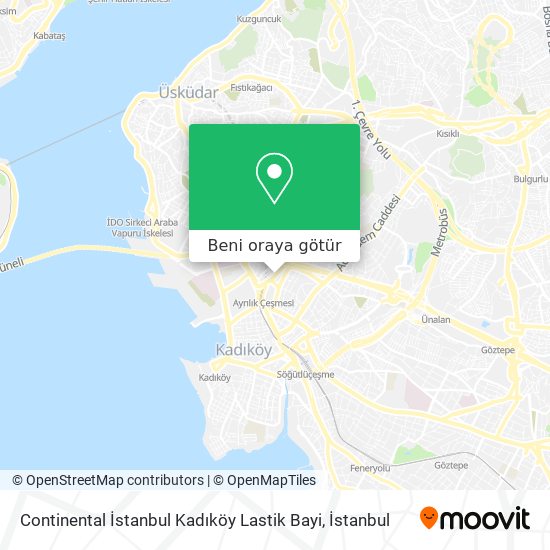 Continental İstanbul Kadıköy Lastik Bayi harita
