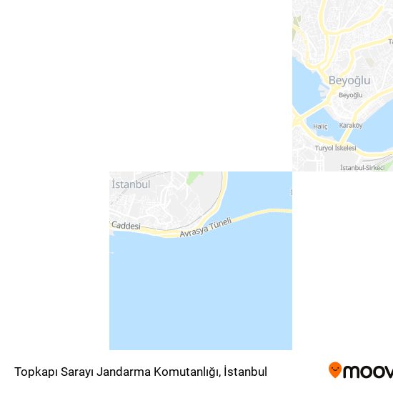 Topkapı Sarayı Jandarma Komutanlığı harita