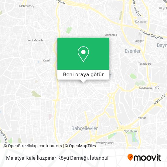 Malatya Kale İkizpınar Köyü Derneği harita