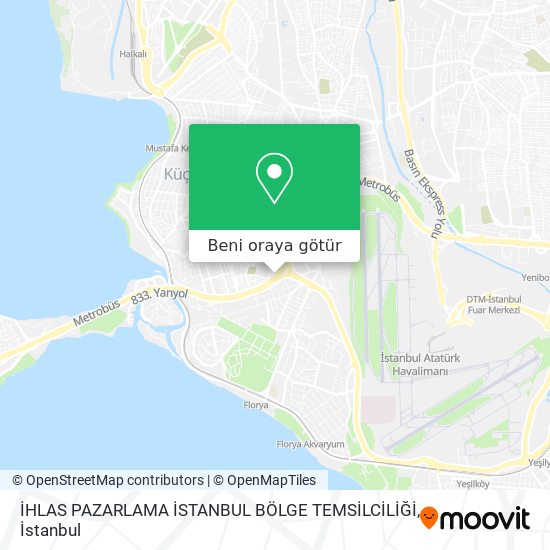 İHLAS PAZARLAMA İSTANBUL BÖLGE TEMSİLCİLİĞİ harita