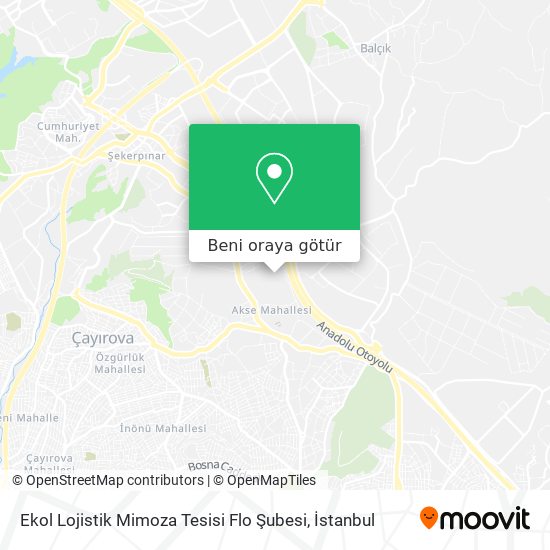 Ekol Lojistik Mimoza Tesisi Flo Şubesi harita