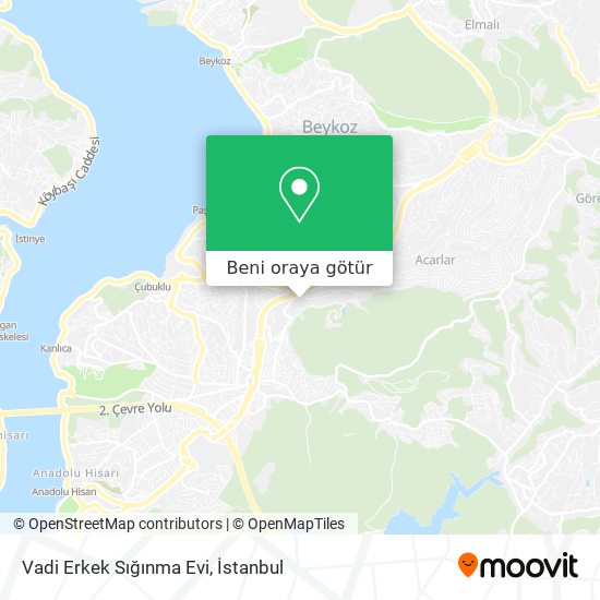 Vadi Erkek Sığınma Evi harita