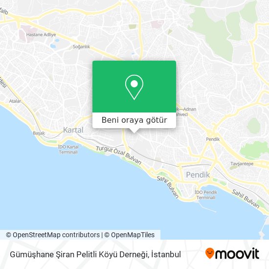 Gümüşhane Şiran Pelitli Köyü Derneği harita