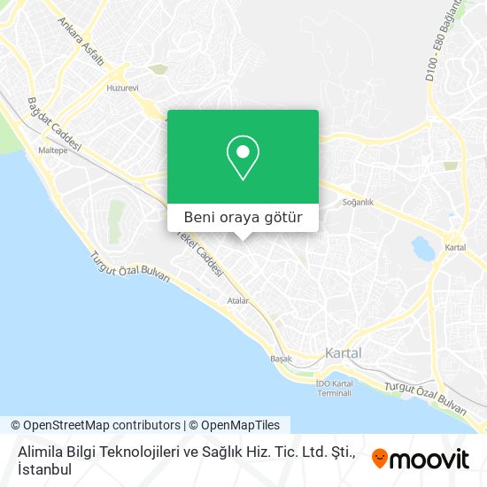 Alimila Bilgi Teknolojileri ve Sağlık Hiz. Tic. Ltd. Şti. harita