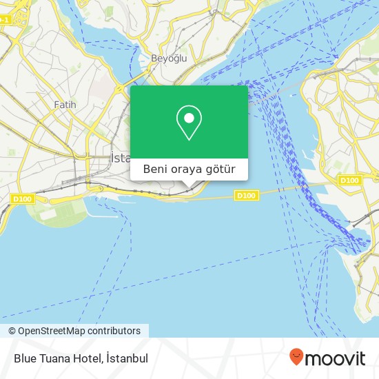 Blue Tuana Hotel harita