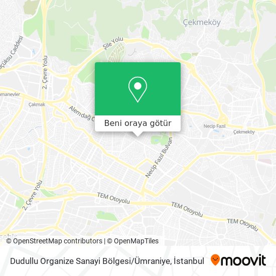 Dudullu Organize Sanayi Bölgesi / Ümraniye harita