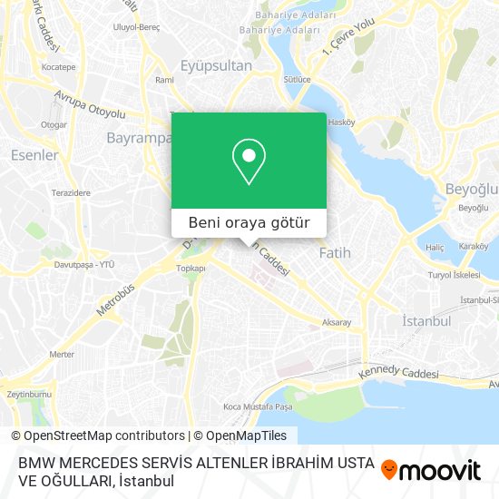 BMW MERCEDES SERVİS ALTENLER İBRAHİM USTA VE OĞULLARI harita