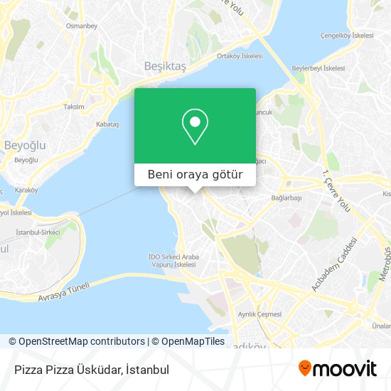 Pizza Pizza Üsküdar harita
