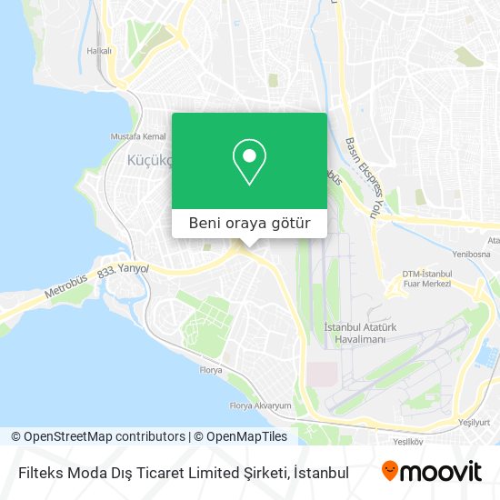 Filteks Moda Dış Ticaret Limited Şirketi harita