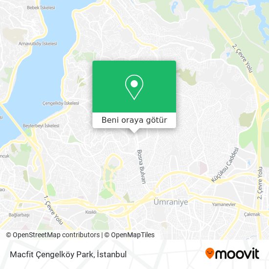 Macfit Çengelköy Park harita