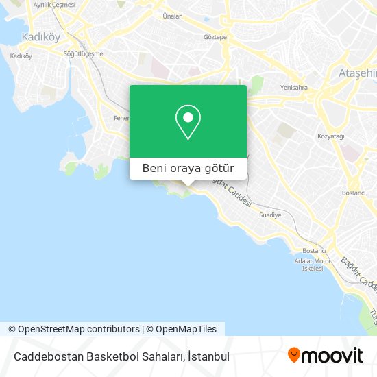 Caddebostan Basketbol Sahaları harita