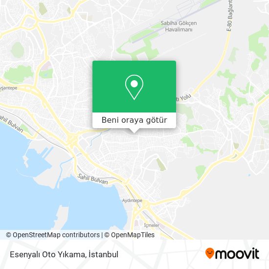 Esenyalı Oto Yıkama harita