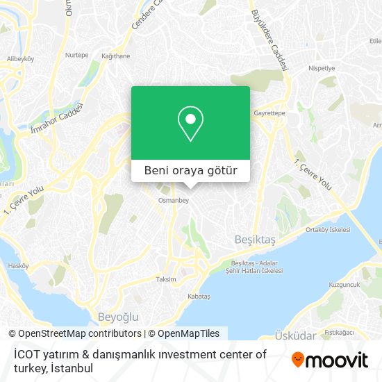 İCOT yatırım & danışmanlık ınvestment center of turkey harita