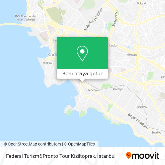 Federal Turizm&Pronto Tour Kiziltoprak harita