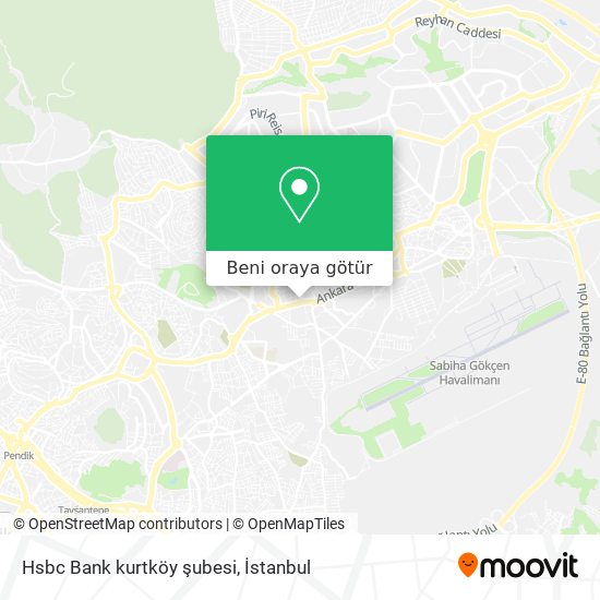 Hsbc Bank kurtköy şubesi harita