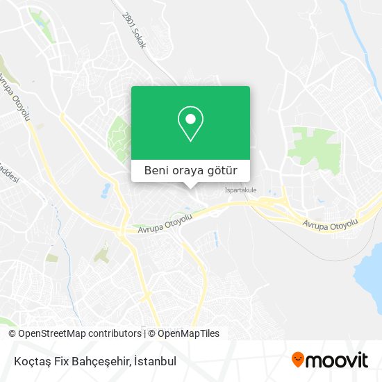 Koçtaş Fix Bahçeşehir harita