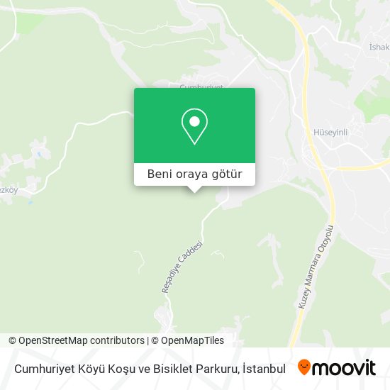 Cumhuriyet Köyü Koşu ve Bisiklet Parkuru harita