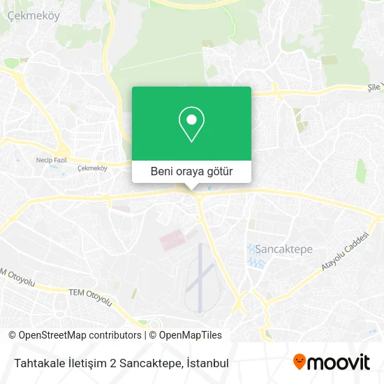Tahtakale İletişim 2 Sancaktepe harita