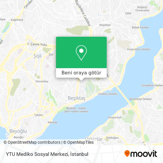 YTU Mediko Sosyal Merkezi harita