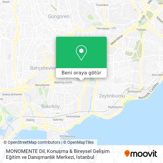 MONOMENTE Dil, Konuşma & Bireysel Gelişim Eğitim ve Danışmanlık Merkezi harita