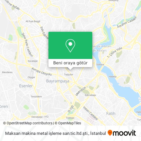 Maksan makina metal işleme san.tic.ltd.şti. harita