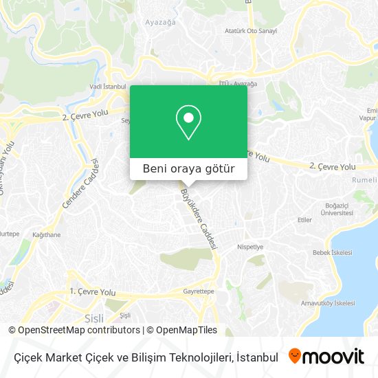 Çiçek Market Çiçek ve Bilişim Teknolojileri harita