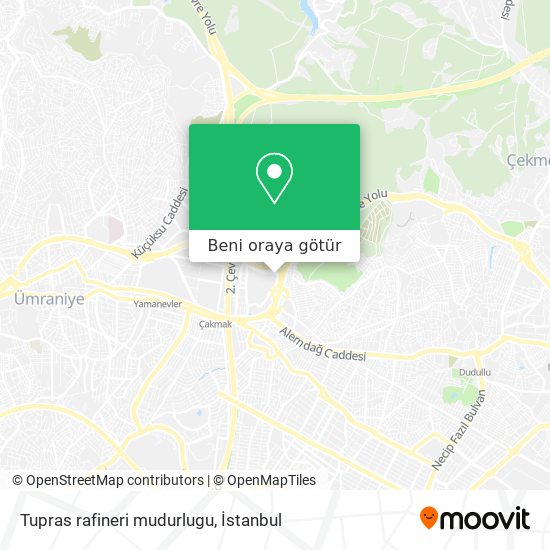Tupras rafineri mudurlugu harita
