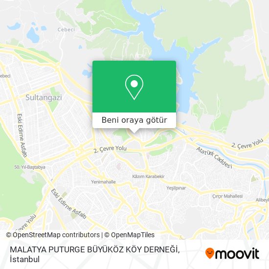 MALATYA PUTURGE BÜYÜKÖZ KÖY DERNEĞİ harita