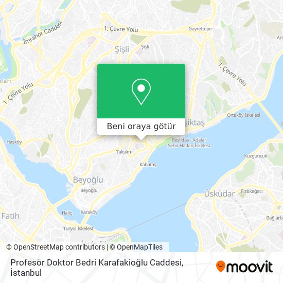 Profesör Doktor Bedri Karafakioğlu Caddesi harita
