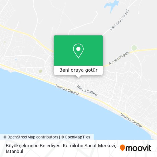 Büyükçekmece Belediyesi Kamiloba Sanat Merkezi harita