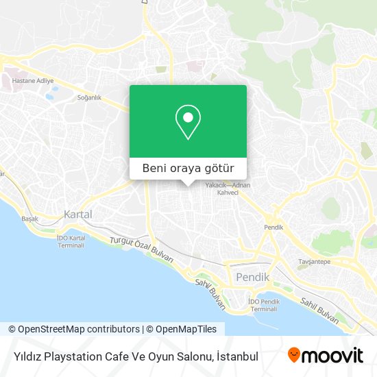 Yıldız Playstation Cafe Ve Oyun Salonu harita