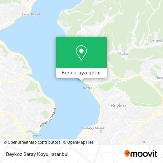 Beykoz Saray Koyu harita