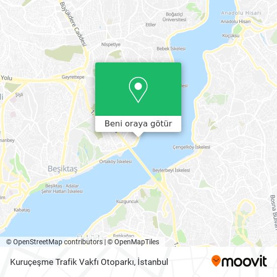 Kuruçeşme Trafik Vakfı Otoparkı harita