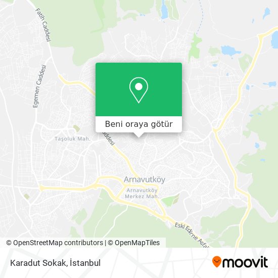 Karadut Sokak harita