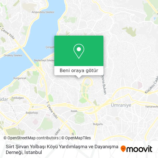 Siirt Şirvan Yolbaşı Köyü Yardımlaşma ve Dayanışma Derneği harita