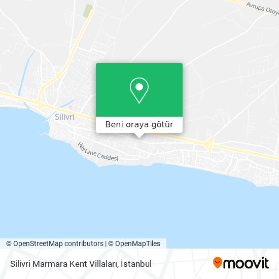 Silivri Marmara Kent Villaları harita