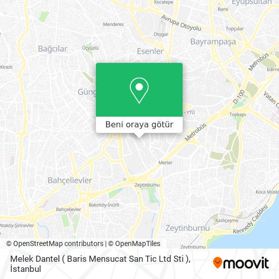 Melek Dantel ( Baris Mensucat San Tic Ltd Sti ) harita
