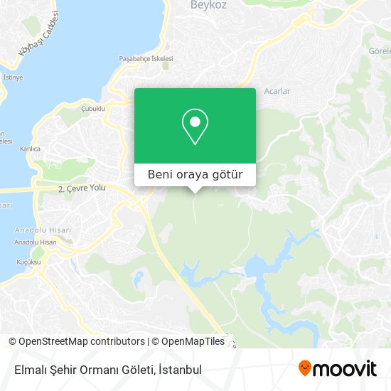 Elmalı Şehir Ormanı Göleti harita