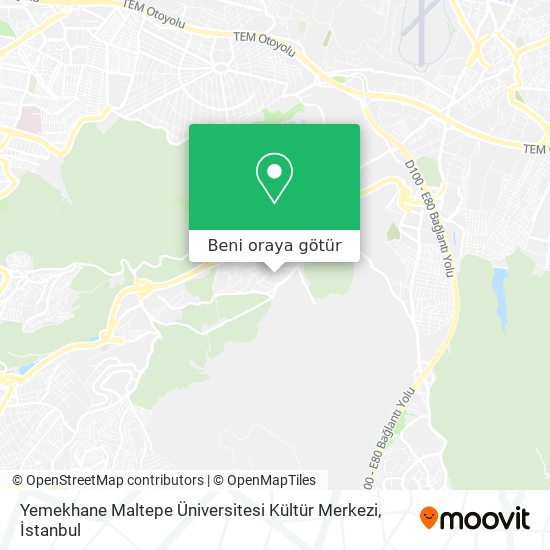 Yemekhane Maltepe Üniversitesi Kültür Merkezi harita