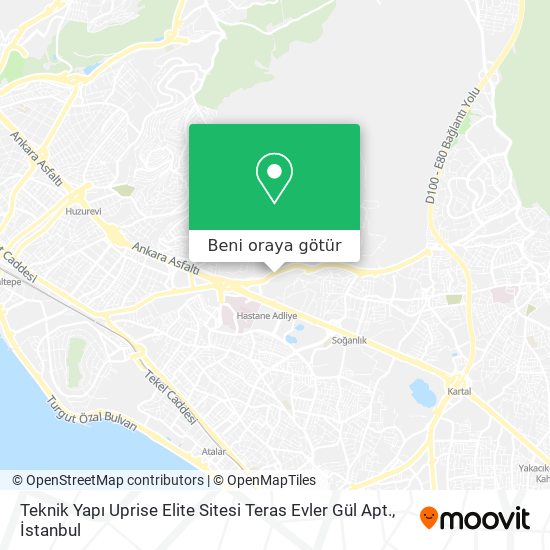 Teknik Yapı Uprise Elite Sitesi Teras Evler Gül Apt. harita