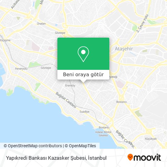Yapıkredi Bankası Kazasker Şubesi harita
