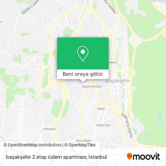 başakşehir 2.etap özlem apartmanı harita