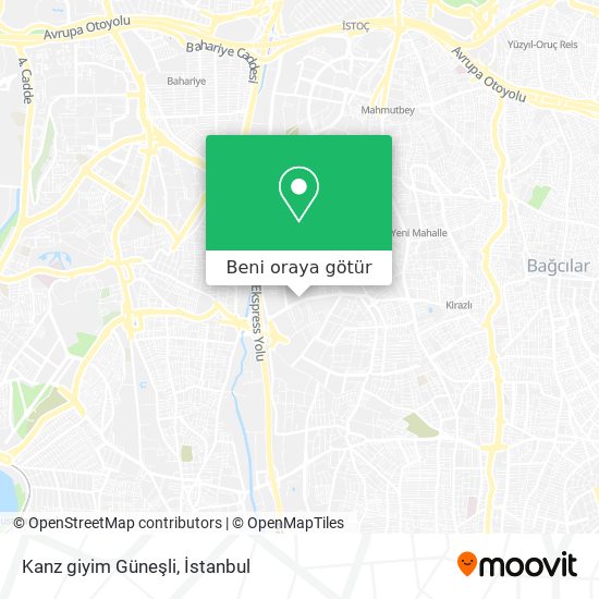 Kanz giyim Güneşli harita