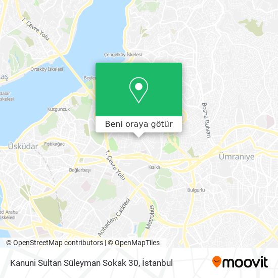 Kanuni Sultan Süleyman Sokak 30 harita