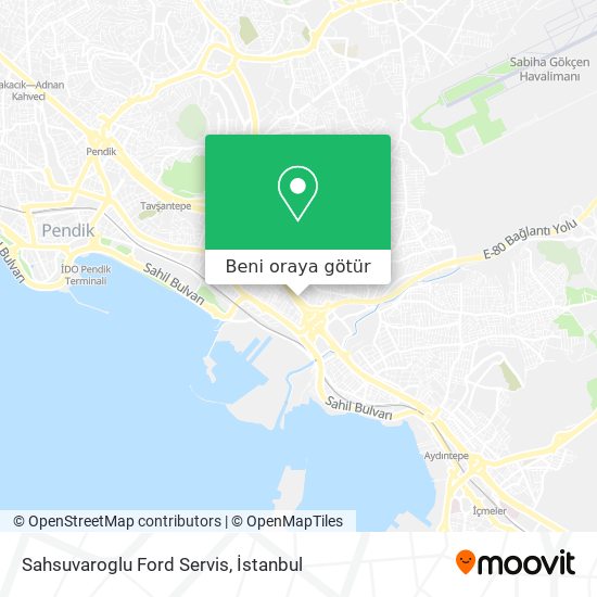 Sahsuvaroglu Ford Servis harita