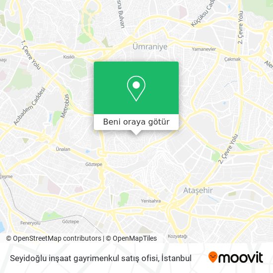 Seyidoğlu inşaat gayrimenkul satış ofisi harita