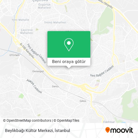 Beylikbağı Kültür Merkezi harita