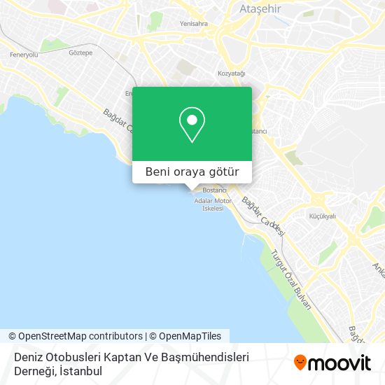 Deniz Otobusleri Kaptan Ve Başmühendisleri Derneği harita